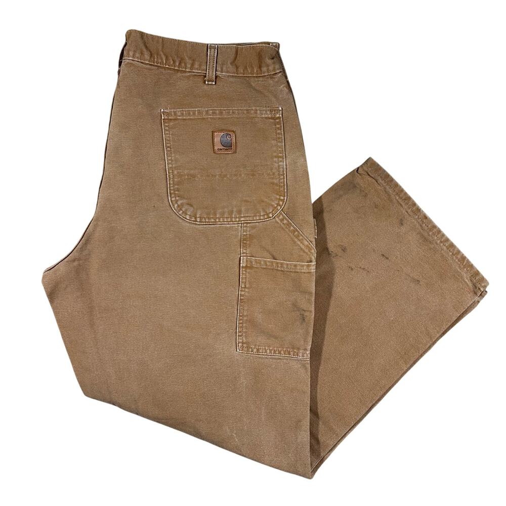 Vintage 00s Carhartt Heavy Canvas Dungaree Pants 38x30